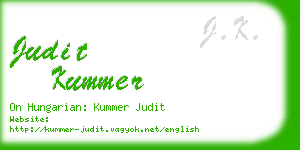 judit kummer business card